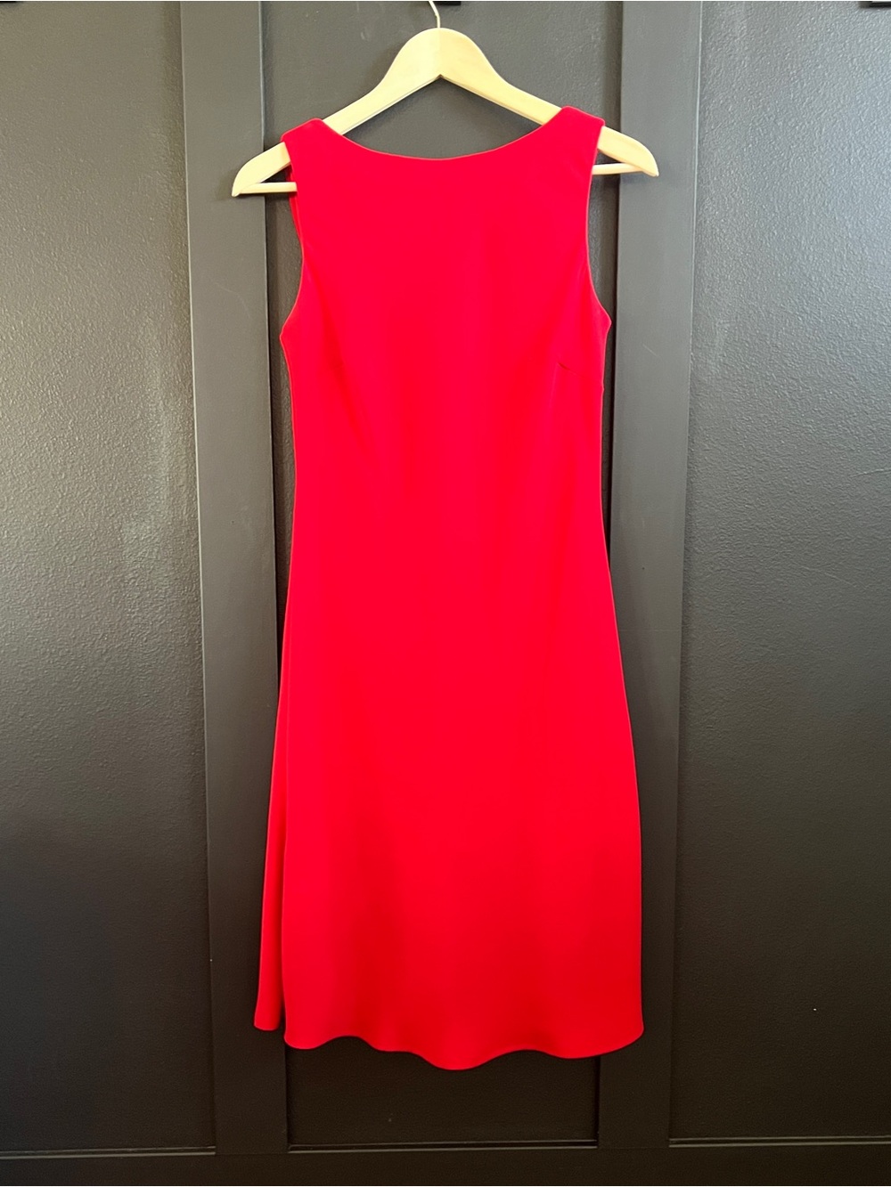 S.L. Fashions Bright Red Sleeveless Sheath Dress